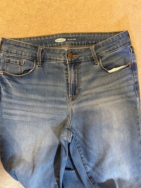 Old Navy Women's Blue Stretch Denim Jeans Pop Icon Skinny sz 10